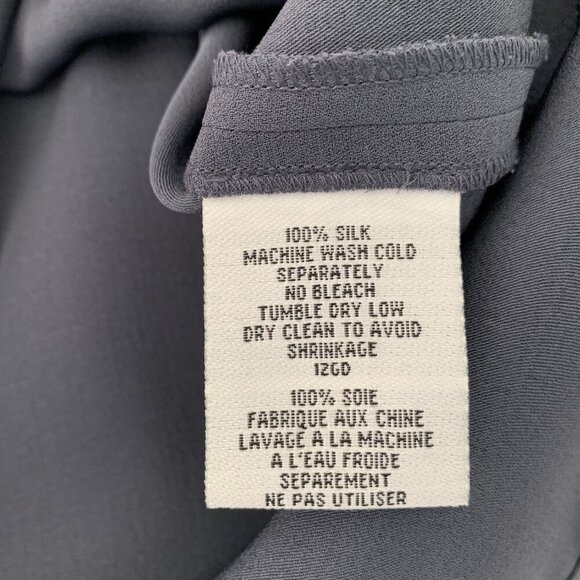 Eileen Fisher XS Gray Silk Shell Top & Textured Open Front Jacket Set Cardigan - Picture 5 of 10